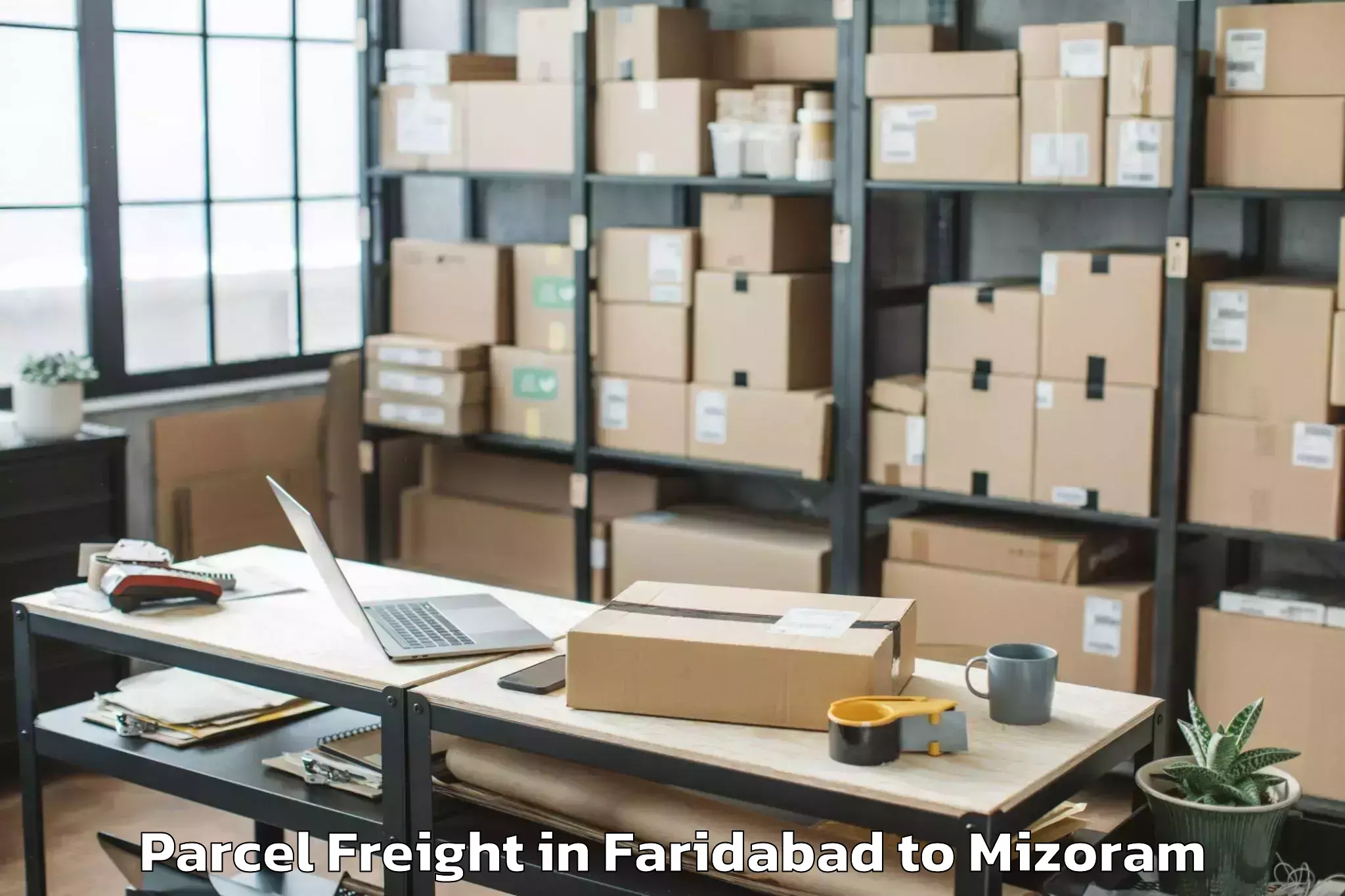 Easy Faridabad to Khawbung Parcel Freight Booking